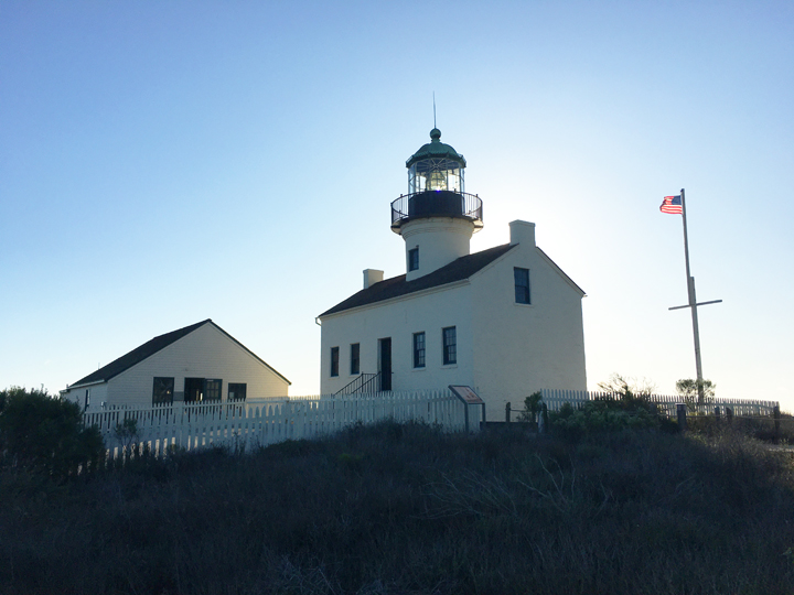 lighthouse and adjacent building